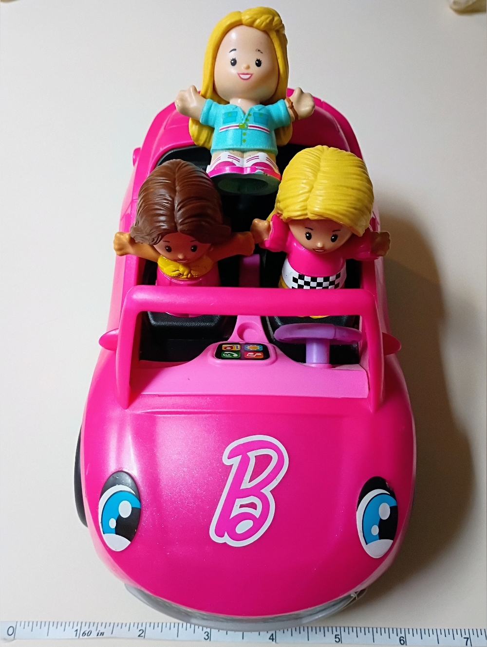 Bright Pink Convertible Doll Playset with Three Figures- Barbie